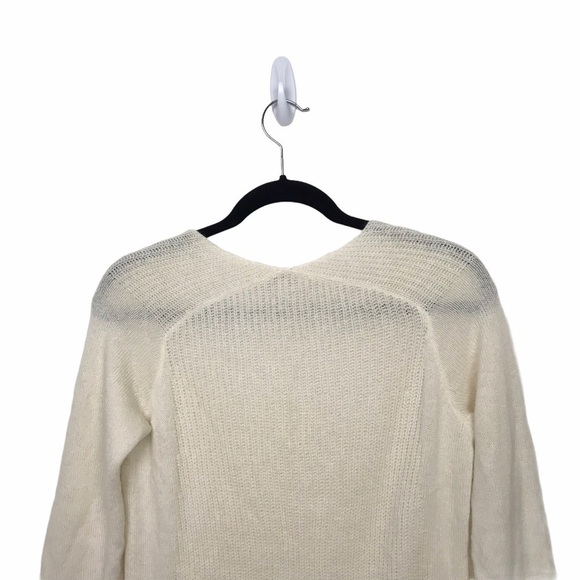 Gap Ivory Wool Blend V Neck Knit Tunic Sweater - Picture 5 of 9